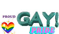 a rainbow heart with the words proud proud proud
