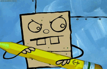 spongebob squarepants doodlebob huh pencil