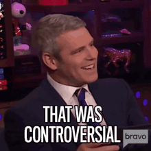 That Was Controversial Andy Cohen GIF - That Was Controversial Andy Cohen Watch What Happens Live GIFs