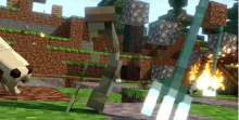 Annoying Villager Minecraft Animation GIF
