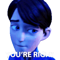 Youre Right Jim Lake Jr Sticker - Youre Right Jim Lake Jr Trollhunters Tales Of Arcadia Stickers
