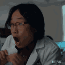 Shocked Dr Chan Kaifang GIF - Shocked Dr Chan Kaifang Space Force GIFs