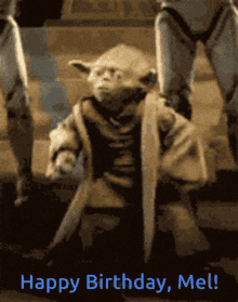 Happy Birthday Mel Yoda GIF