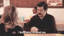 Nick Offerman I Know What Im About Son GIF - Nick Offerman I Know What Im About Son Parks And Rec GIFs