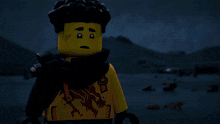 a cartoon character is surrounded by glowing lights