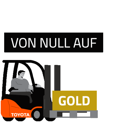 Gold Pokal Sticker - Gold Pokal Forklift Stickers