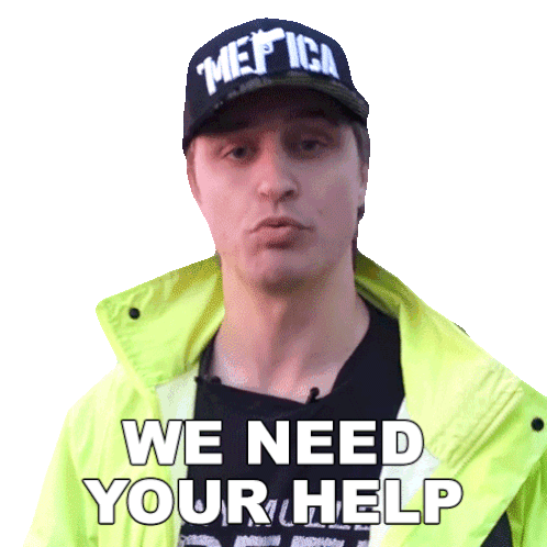 We Need Your Help Danny Mullen Sticker - We Need Your Help Danny Mullen Help Us Stickers