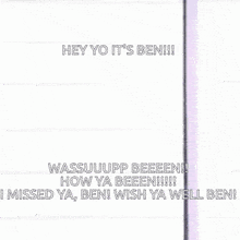 Hey Yo It'S Ben I Love You Ben GIF - Hey Yo It'S Ben I Love You Ben Miss You GIFs