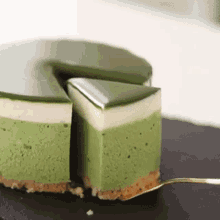 Matcha Cheesecake Dessert GIF