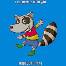 Happy Saturday GIF - Happy Saturday Raccoon GIFs