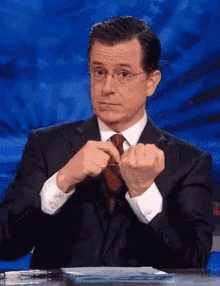 Stephen Colbert Middle Finger GIF - Stephen Colbert Middle Finger Fuck Off GIFs