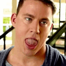Channing Tatum Tongue GIF