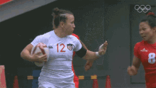 Push Away United States Womens National Rugby Sevens Team GIF - Push Away United States Womens National Rugby Sevens Team China Womens National Rugby Sevens Team GIFs