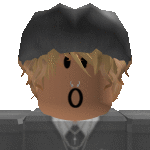 a cartoon character with a surprised look on his face wearing a hat and tie .