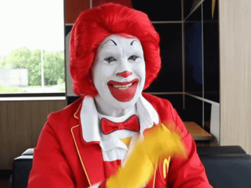 Clown Mcdonalds GIF - Clown Mcdonalds Wink - Descubrir y compartir GIFs