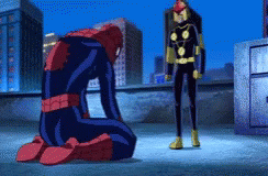 Nova Stand Up GIF - Nova Stand Up Spiderman - Discover & Share GIFs