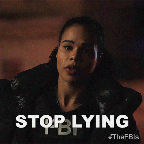 Stop Lying Special Agent Sheryll Barnes GIF - Stop Lying Special Agent Sheryll Barnes Fbi Most Wanted GIFs