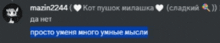 a screenshot of a discord chat with russian text and a cat icon
