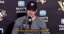 sidney crosby definitely hard to keep it together trying to keep it together pittsburgh penguins penguins