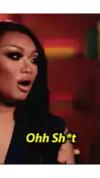 a woman with a surprised look on her face is saying ohh sh*t