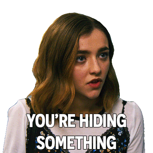 You'Re Hiding Something Claire Sticker - You'Re Hiding Something Claire Ashley Boettcher Stickers