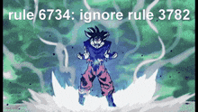a picture of a cartoon character with the words rule 6734 ignore rule 3782 on the bottom
