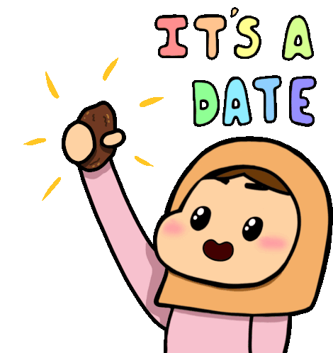 Date Ramadan Sticker - Date Ramadan Fasting Stickers