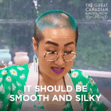 It Should Be Smooth And Silky Chi GIF - It Should Be Smooth And Silky Chi The Great Canadian Baking Show GIFs
