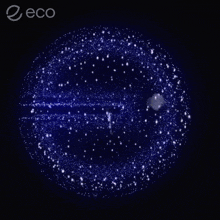 a blue circle with the word eco on the bottom