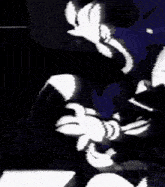 a black and white image of a person 's shadow on a white background .