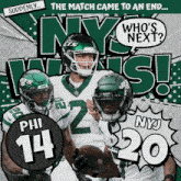 New York Jets (20) Vs. Philadelphia Eagles (14) Post Game GIF