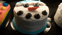 Snowman Cake Dessert GIF