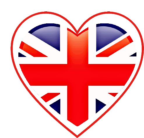 Royal Union Flag England Sticker - Royal Union Flag England Royal Union Flag Heart Stickers