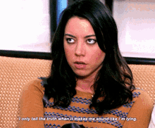 Parks And Rec April Ludgate GIF - Parks And Rec April Ludgate I Only Tell The Truth GIFs