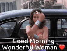Wonder Woman Goodmorning GIF - Wonder Woman Goodmorning Heart GIFs
