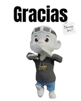 a cartoon character with a hoodie that says 2hot on it