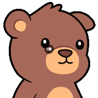 a cartoon drawing of a teddy bear with a youtube icon on it 's face