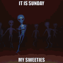 It Is Sunday Sunday GIF - It Is Sunday Sunday Alien Dance GIFs