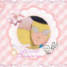 a picture of a man with the name mark de lysi