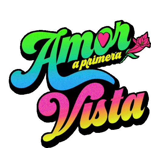 Amor A Primera Vista Heart Sticker - Amor A Primera Vista Heart Flower Stickers