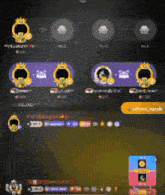 a screenshot of a video game with a purple circle with a face in it