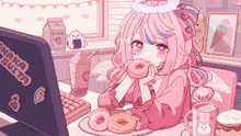 Donut Pink GIF - Donut Pink Chill GIFs
