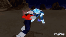 a gif of a person fighting another person with the words imgplay below them