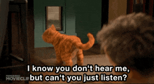 Garfield I Know You Dont Hear Me GIF