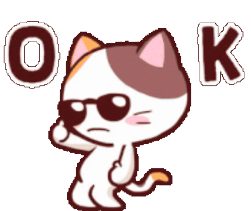 Ok Cat Sticker - Ok Cat Stickers