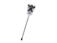 a drawing of a person on a stick with a shield on top