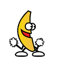 Banana Happy Sticker - Banana Happy Cheering Stickers
