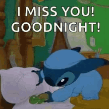 I Miss You Good Night GIF - I Miss You Good Night Stitch GIFs