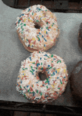 Donuts Vanilla Dip Donut GIF - Donuts Vanilla Dip Donut Sprinkle Donut GIFs