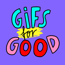 a drawing of two hearts with the words gifs for good above them